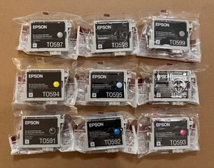 Original Epson 59 T059 Tintenpatrone 9 Stück für Stylus Photo R2400 - Bild 1 von 2