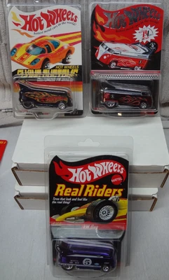 LOTE Hot Wheels x3 VW DRAG BUS RLC Gracias Real Riders Flying Customs 2003 2005 Foto 1 de 4