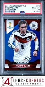 2014 PANINI PRIZM WORLD CUP BLUE #86 PHILIPP LAHM HOF #/199 POP 3 PSA 10 - Picture 1 of 3
