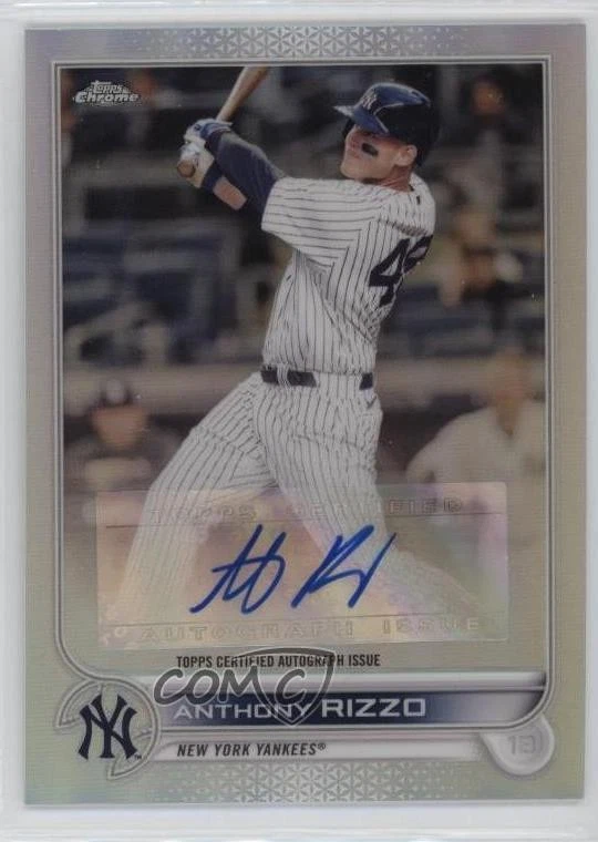 2022 Topps Chrome Update Auto Anthony Rizzo #AC-ARZ Auto - Image 1 of 2