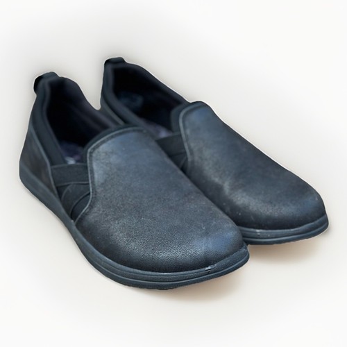 Mocassino piatto nuovo con etichette $80 Clarks Cloudsteppers Black Breeze Bali da donna taglia 7M