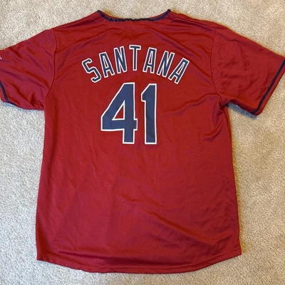 Cleveland Indians Carlos Santana Promotional Jersey Size XL - Image 1 of 2