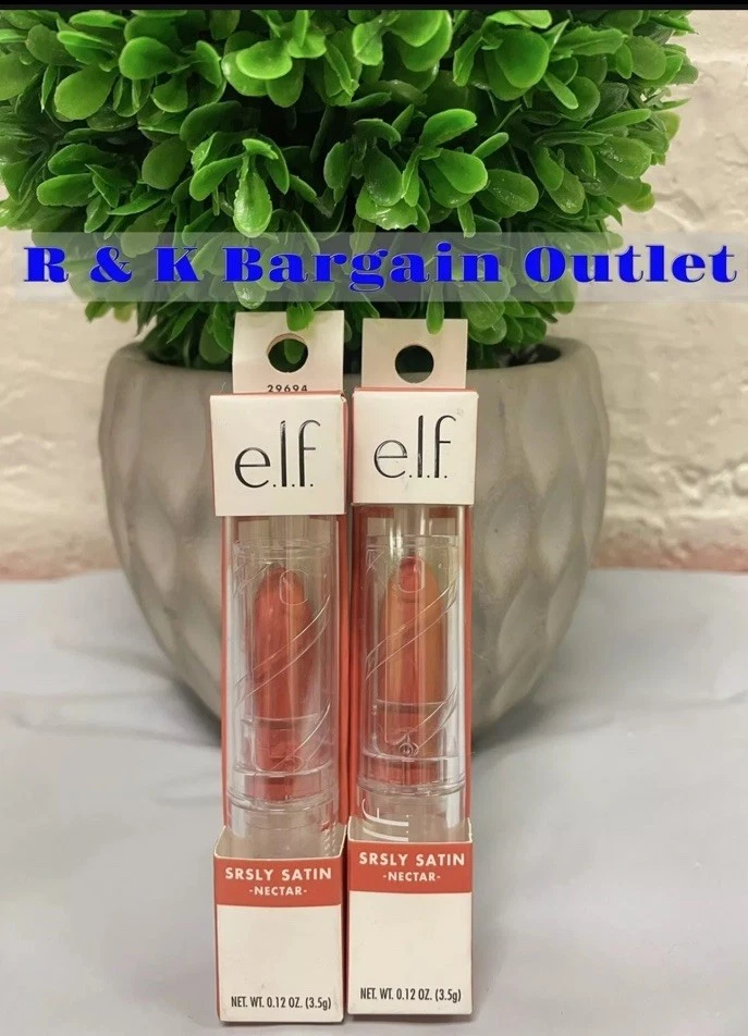 E.l.f. Srsly Satin Lipstick Silky Smooth Pigmented 29694 Nectar .12 oz. Ea 2pcs - Image 1 of 1