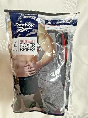 Novo Reebok Cueca Boxer Masculina Performance Pacote com 3 Tamanho Médio Borgonha Preto Cinza - Imagem 1 de 3