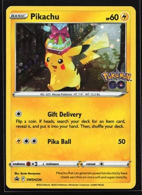 Pikachu SWSH234 Sword & Shield Black Star Promo Pokemon Card - Image 1 of 2