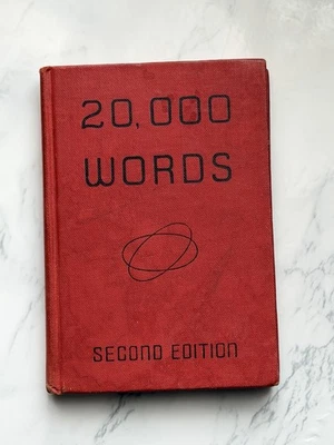 20 000 Words Second Edition by Louis A. Leslie 1948 Vintage Hardcover - Image 1 of 4