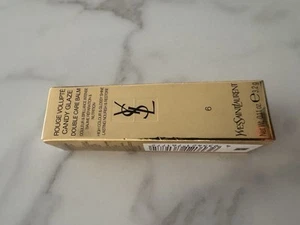 YVES SAINT LAURENT Rouge Volupte Candy Glaze Double Care Balm - 6 Burgundy Temp - Picture 1 of 6