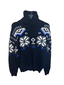 Ralph Lauren Mens Sweater Large Designer Luxury Ski Nordic Chunky Holiday - Picture 1 of 9