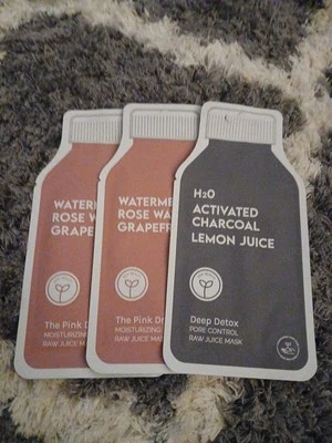 3x....Watermelon Rose water grapefruit  the pink dream moisturizing juice mask - Image 1 of 3