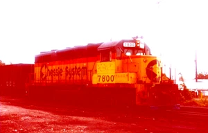 ORIGINAL KODACHROME SLIDE CHESSIE SYSTEM SD-35 #7800 TOLEDO, OHIO NOVEMBER 1988 - Picture 1 of 1