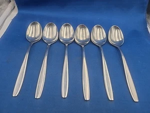 Lot of 6 WMF Cromargan ACTION Stainless Oval Soup Spoons 7 3/8" - Picture 1 of 6