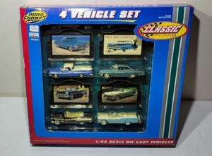 Road Champs Classic Collection 4 Vehicle Set 1/43 Diecast Chevy Pontiac Ford - Picture 1 of 11