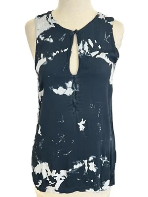 Feel the Piece Terre Jacobs Womens Rayon Stretch Keyhole Tank Blue Tie Dye XS/S - Image 1 of 4