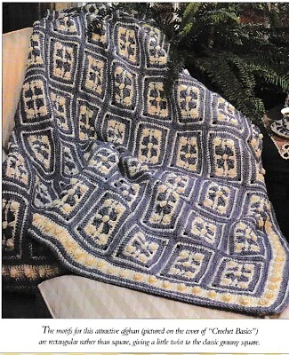 Textured Popcorn Tiles - 51" x 71" - Worsted weight - Crochet Pattern ONLY - Image 1 of 2