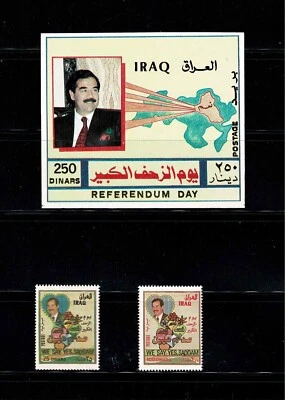 2ND ANNIV OF THE REFERENDUM.1ST DAY ISSUE SOUVENIR SHEET+ FULL SET OF 2 STAMPS . - Image 1 of 4