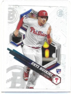 2018 Bowman High Tek "Circuit Board" #RHTRH Rhys Hoskins Rookie Card - Image 1 of 2