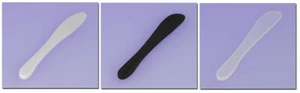 ROUND TIPPED TIP DISPOSABLE SPATULA COSMETIC MAKEUP BLACK WHITE OR FROSTED - Picture 1 of 1
