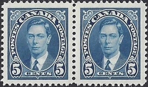 🍁Canada   #235 Pair  "King George VI"   Brand New 1937 Mufti Issue - Picture 1 of 2