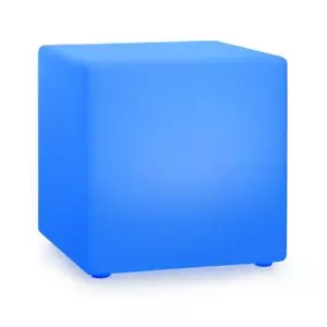 XL Leuchtwürfel 40cm 16 Farben LED Garten Licht Akku Fernbedienung IP68 weiß - Bild 1 von 9