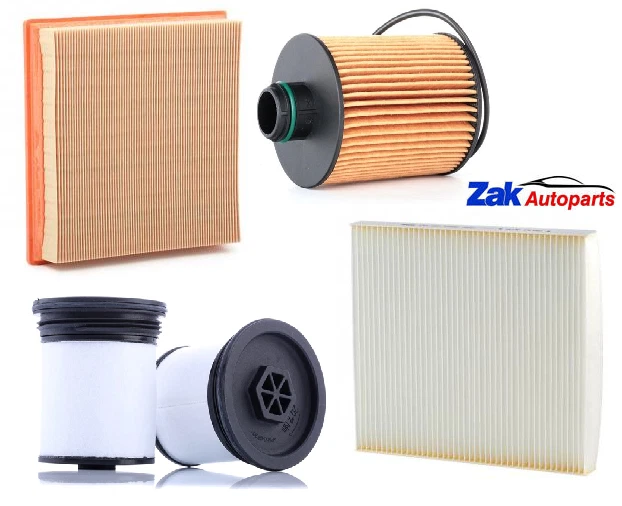 Oil Air Fuel Cabin Filter Service Kit For Jeep Grand Cherokee 3.0 CRD 2011-2021 - Image 1 of 1