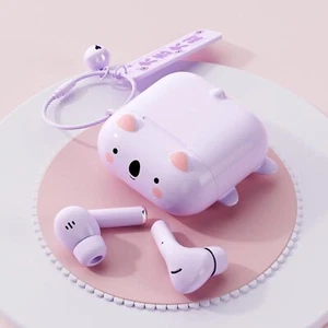 Ttbesmi Cute Kids Pink True Wireless Earbuds Girls Ear Buds for Kids for Scho... - Picture 1 of 7