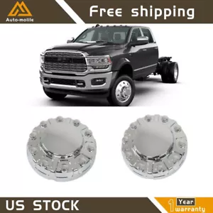 For 2019-2021 Dodge RAM 4500 5500 2PCS Front Wheel Center Cap Hub Cap 6PG03SZ0AB - Picture 1 of 12
