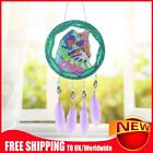 Diy Diamond Painting Dream Light Catcher Wind Chime Crystal Feather Beaded Craft