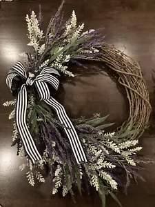 Hand Made One Of A Kind High Quality Faux Floral And Foliage Wreaths - Picture 1 of 3