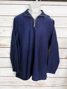 L.L. Bean Mens Pullover Jacket Size XL-Tall Blue 1/4 Zip Long Sleeve Textured  - Bild 1 von 6
