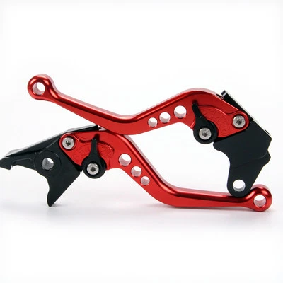 Palancas de embrague de freno cortas rojas para Honda CBR300R/GROM/CB500F 2014-2017 2015 2016 Foto 1 de 4