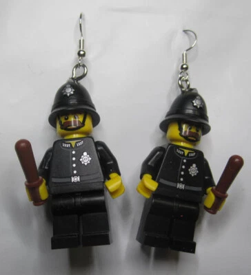 LEGO Minifigure Loop Earrings - Constable - (2 Pieces) - Image 1 of 3