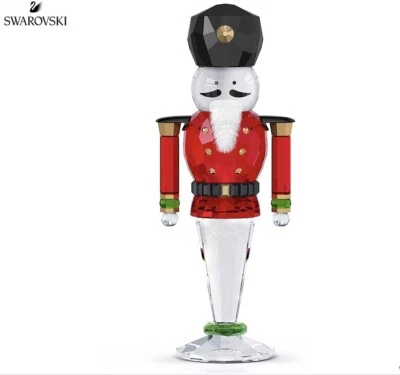 NIB $350 Swarovski Holiday Cheers Nutcracker Red Crystal Figurine #5626017 - Image 1 of 4
