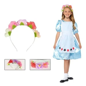 Girls Alice Storybook Wonderland World Book Week Costume Fancy Dress Outfit - Picture 1 of 2