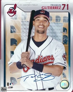 Signed 8x10 FRANKLIN GUTIERREZ Cleveland Indians Autographed photo - w/COA - Picture 1 of 1