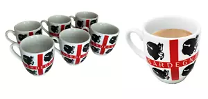 Set 6 Tazzine Da Caffè Con Piattino Senza Piattino Sardegna Bandiera 4 Mori - Foto 1 di 18