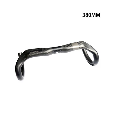 3K Carbon Fiber Road Bike Drop Bar Handlebars Cycling Aero Bar 440/420/400/380mm - Image 1 of 4