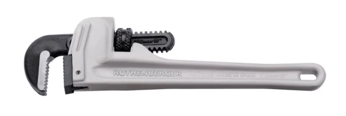 Aluminum Straight Pipe Wrench 10 In L 1 1/2 In Cap. Rothenberger 70159 - Image 1 of 2