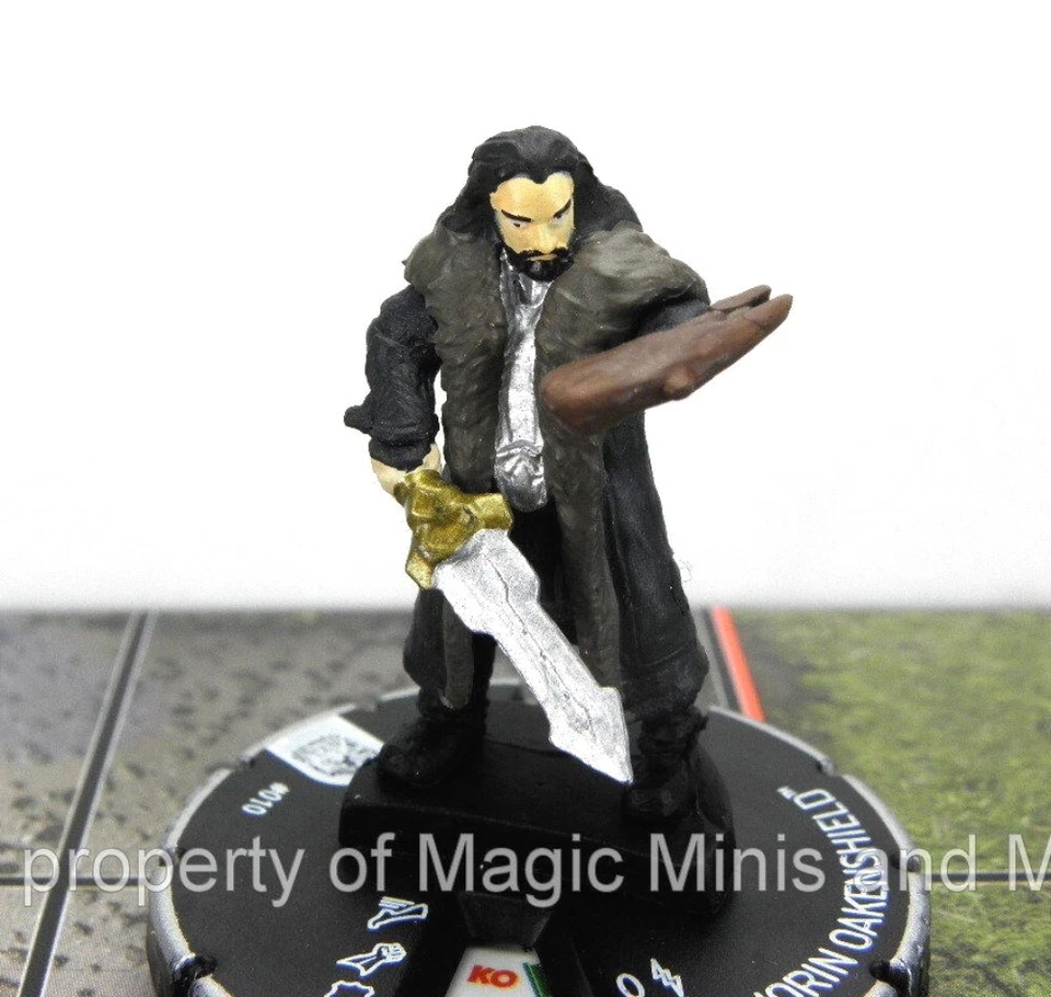 The Hobbit Desolation of Smaug ~ THORIN OAKENSHIELD #010 HeroClix Dwarf mini - Image 1 of 1