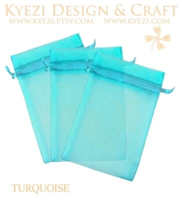 2"x3" Sheer Drawstring Organza Bags Jewelry Pouches Wedding Party Favor Gift Bag - Image 1 of 4