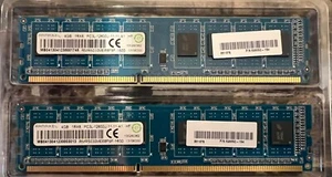 RAMAXEL 8GB (2x4GB) 1Rx8 PC3L-12800U DDR3 Desktop Memory Ram - Picture 1 of 2