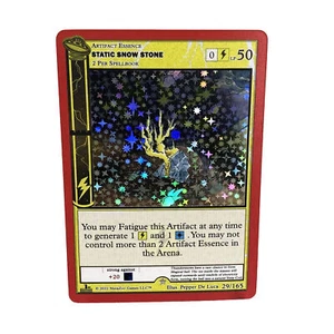 Metazoo Static Snow Stone Holo Foil 29/165 Rare Card 1st Edition UFO Near Mint - Picture 1 of 8