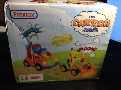 Prextex 2 in 1 Cartoon Truck & Tractor Set SEALED BOX NEW - Image 1 of 2