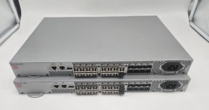 (Lot of 2) Brocade 300, 24-port FC Switch, DL-320-B-0001, 082CN3 -Unit Only - Picture 1 of 6