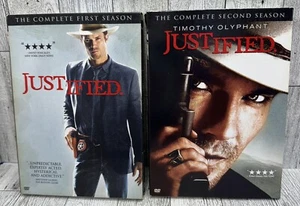 Justified Seasons One And Two Dvd Sets Timothy Olyphant  - Imagen 1 de 3