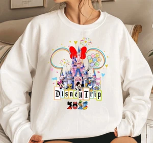 Disney Trip 2025 Hoodie, Mickey Minnie Schloss Sweatshirt, Familienurlaub Appare - Bild 1 von 8
