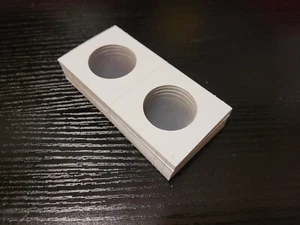 (25) BCW 2x2 Mylar Cardboard Coin Flips for Kennedy & Other Half Dollars - Picture 1 of 2