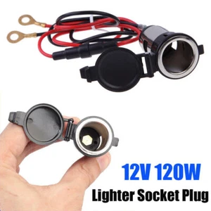 Car Power Socket Cigarette Lighter Plug Outlet Lighter Socket Plug DC 12V 120W - Imagen 1 de 21