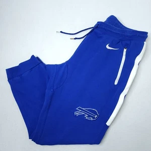 NIKE Buffalo Bills NFL Team Apparel Club Fleece Crop Sweatpants Men's Large Blue - Picture 1 of 16
