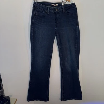 Pantalones de mezclilla para mujer Levi's 529 Curvy Bootcut 14 lavado oscuro Foto 1 de 4