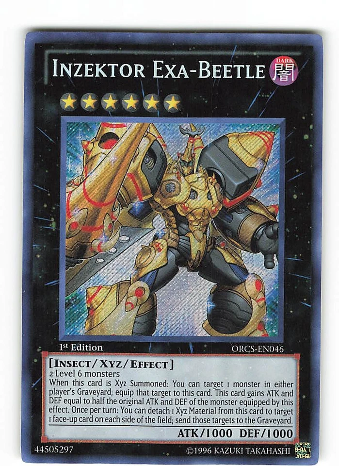 Yugioh INSEKTOR EXA-KÄFER , orcs-en046 Secret Rare englisch Near Mint 1. Auflage - Bild 1 von 2